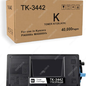 Cartucho De Tóner Alternativo Kyocera TK-3442 Black, Para Impresoras Kyocera Ecosys MA6000ifx / PA6000x, Rendimiento 40.000 Páginas.